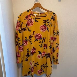 Floral long sleeve dress